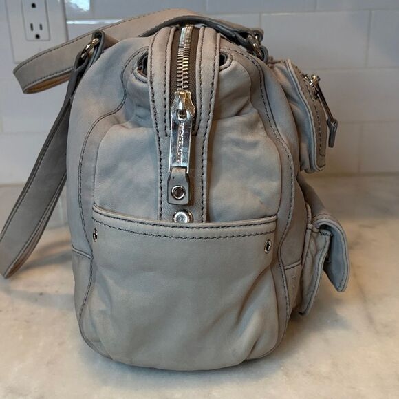 Michael Kors Bag Purse Handbag Leather Chrissi Soft Medium Satchel Shoulder Bag - Picture 7 of 16